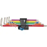 Wera Torx-avainsarja 3967/9 TX SXL Multicolour HF, T8–T40, ruostumaton