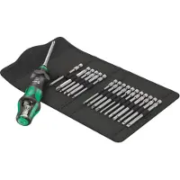 Wera Ruuvimeisselin kädensija Kraftform Kompakt Turbo Imperial 1 + ruuvivääntimen päät