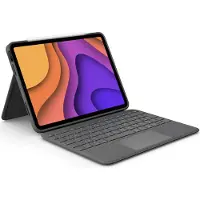 Logitech Folio Touch, QWERTZ, Saksa, Tasohiiri, 1,8 cm, 1 mm, Apple (920-009956)