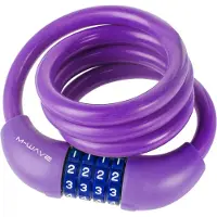 M-Wave Ds 12.10 S Spiral Cable Lock Violetti 12 x 1000 mm