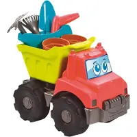 Ecoiffier - Large truck w. garden accessories (I-4490)