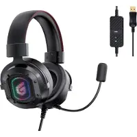 Conceptronic ATHAN02B, Langallinen, Pelaaminen, 20 - 20000 Hz, 477 g, Kuulokkeet, Musta