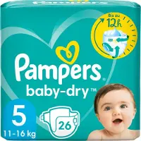 Pampers Baby-Dry koko 5 (11-18 kg) 26 kpl.