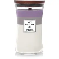 Woodwick Trilogy Amethyst Sky tuoksukynttilä sisältää puusydämen 609.5 g