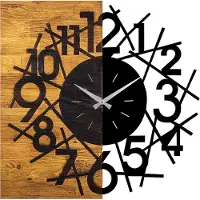 Opviq Seinäkello Wooden Clock 26