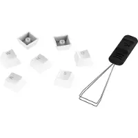 HyperX PBT -n pp inhatut - t ysi n pp insarja, Double Shot PBT -materiaali, englanti (USA), asettelu, 104 n pp int - valkoinen