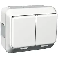 Schneider ELECTRIC EXXACT PISTORASIA PINTA 2-OSAINEN IP44 JOUSILIITOS VALKOINEN (WDE002292)