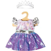 Heless Doll dress Fairy and Unicorn with Sequins and Crown 35-45 cm