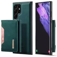 DG Ming M2 Samsung Galaxy S23 Ultra 5G Hybridikotelo Lompakolla - Vihreä