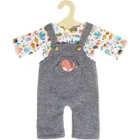 Heless Doll dungarees with T-shirt Whale 28-35 cm