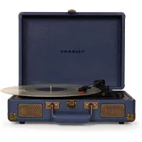 Crosley Cruiser Deluxe kaksisuuntainen Bluetooth levysoitin (Navy)