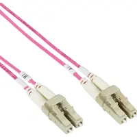 Black Box CONNECT OM4 50/125 MULTIMODE FIBER OPTIC PATCH CABLE - LSZH, LC-LC, ERIKA VIOLET, 5-M (16.4-FT.) (FOM4-005M-LCLC)