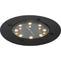 QAZQA Moderni maapohja-spoti musta sis. LED IP65 aurinkoenergialla - Terry