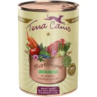 Terra canis 12x385g Marktragout nautaa parsakaalin, mustikoiden ja salvian kera