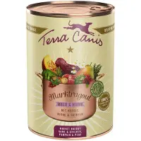 Terra canis 12x385g Marktragout riistaa & kanaa kurpitsan, päärynän & timjamin kera