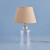 Hermia pöytälampu AYD-3432, kirkas/hiekanvärinen