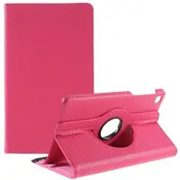SKALO Samsung Tab A7 Lite 360 Litchi Suojakotelo - Cerise