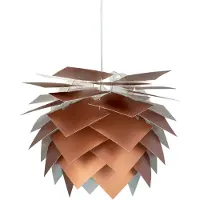 Dyberg Larsen Design-riippuvalaisin Illumin Copper Look, himmennettävä, Kupari, Olohuone/ruokailutila, Synteettinen materiaali, Design