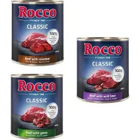 Rocco 6x800g Classic Riistalajitelma: Nauta ja riista, Nauta ja poro, Nauta ja villisika