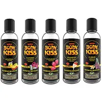 Nature Body Body Kiss, lämmittävä hierontaliukaste, 100 ml, eri makuvaihtoehtoja, tuoksuva, eroottinen hieronta, hyvin luistava, vegaaninen