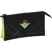 Safta Real Betis Balompie Triple Pencil Case Vihreä,Musta Mies