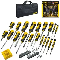 Stanley 20 kpl STHT0-62113 ruuvimeisselisarja - Phillips, Robertson, Torx - Erilaisia kokoja