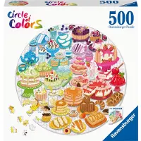 Ravensburger Jigsaw Puzzle Round Circle of Colors Desserts Pastries 500st. Lattia
