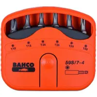 Bahco ruuvikärkisarja 59S, 1/4", T10–T40, 7 osaa