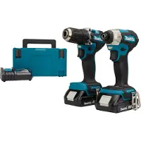 Makita Työkalusarja DLX2423AJ (DDF487 + DTD157); 18 V; 2x2,0 Ah akku