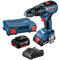 Bosch Pora/ruuvinväännin GSB 18V-50; 18 V; 1x2,0/5,0 Ah akku