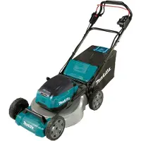 Makita Akkukäyttöinen ruohonleikkuri itsevetävä DLM465PT4; 2x18 V; 4x5,0 Ah akku