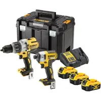 DeWalt Työkalusarja DCK276P3T-QW (DCD996 + DCF887); 18 V; 3x5,0 Ah akku