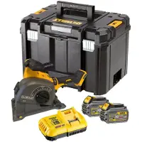 DeWalt Akkukäyttöinen kulmahiomakone DCG200T2-QW; 54 V; 2x6,0 Ah akku