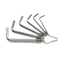 Beta Utensili 2.5-8 Mm Hexagonal Wrench Set 6 Units Hopeinen