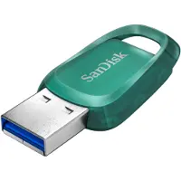 SanDisk Ultra Eco USB 3.2 Gen 1 128 Gt -muistitikku, vihreä