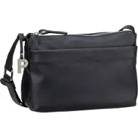 PICARD Timeless Crossbody-laukku Nahka 18 cm Musta