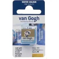 Taidepiste VG akvarelli 802 Light Gold - 1/2 nappi