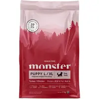 Monster Pet Food - Dog Original Grain Free Puppy L/XL Turkey & Chicken Red 2 kg - Koirat - Koiranruoka - Kuivaruoka