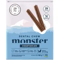 Monster ruoka Monster Dog Dental Chew Vegetarian Medium Month 28 kpl 720 g koiran purutikku
