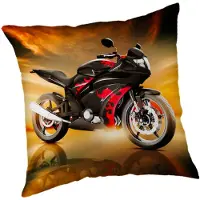 SimbaShop Motorbike Red -koristetyyny, 40 x 40 cm