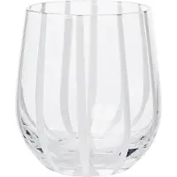 Broste Copenhagen Stripe juomalasi 35 cl Clear-white stripes