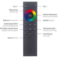 Q-SMART-HOME Paul Neuhaus Q-VITO -LED-lattiavalo antrasiitti Q-VITO, himmennettävä, Musta, Olohuone/ruokailutila, Metalli