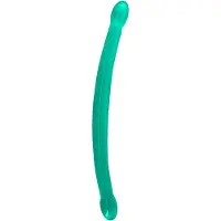 Realrock Non Realistic double Dong - 17''/ 42 cm, Turkoosi