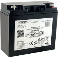 Ultramax LiFePO4 12V 18Ah akku