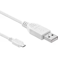 Pro USB-A <-> USB Micro-B - 2m - Valkoinen