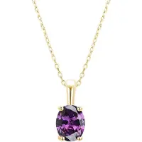 Lykken Symbols birthstone kaulakoru helmikuu 42+3cm