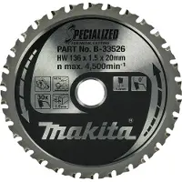 Makita B-33526 136x20x1,5 mm Z-30 pyörösahanterä