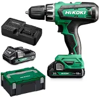 HiKOKI Akkukäyttöinen poravasara DV18DFWQZ; 18 V; 2x2,0 Ah akku