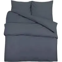 vidaXL Pussilakanasetti antrasiitti 200x200 cm kevyt mikrokuitu