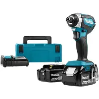 Makita Iskuruuvinväännin DTD153RTJ; 18 V; 2x5,0 Ah akku
